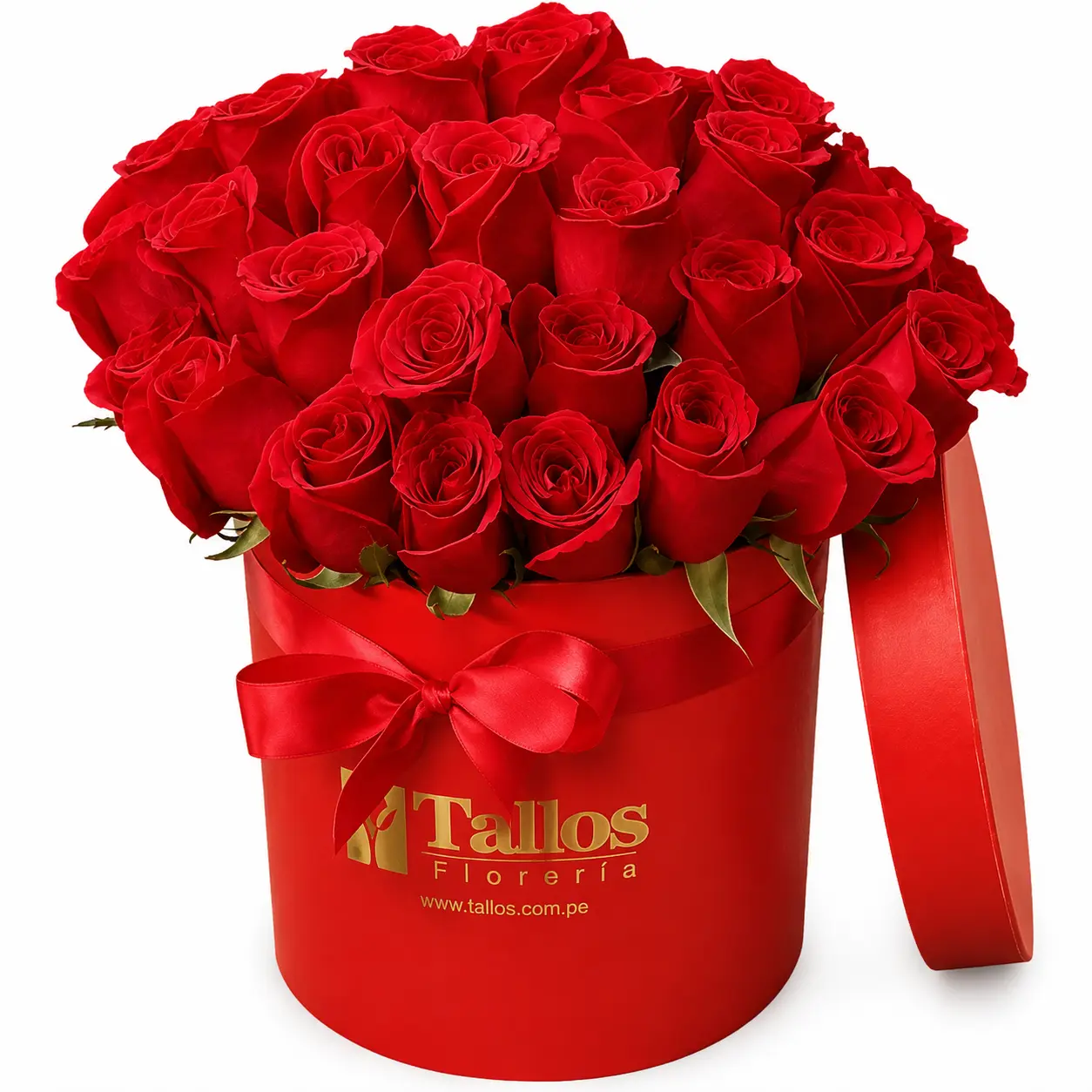 box de rosas rojas para regalo romántico delivery de flores en Lima